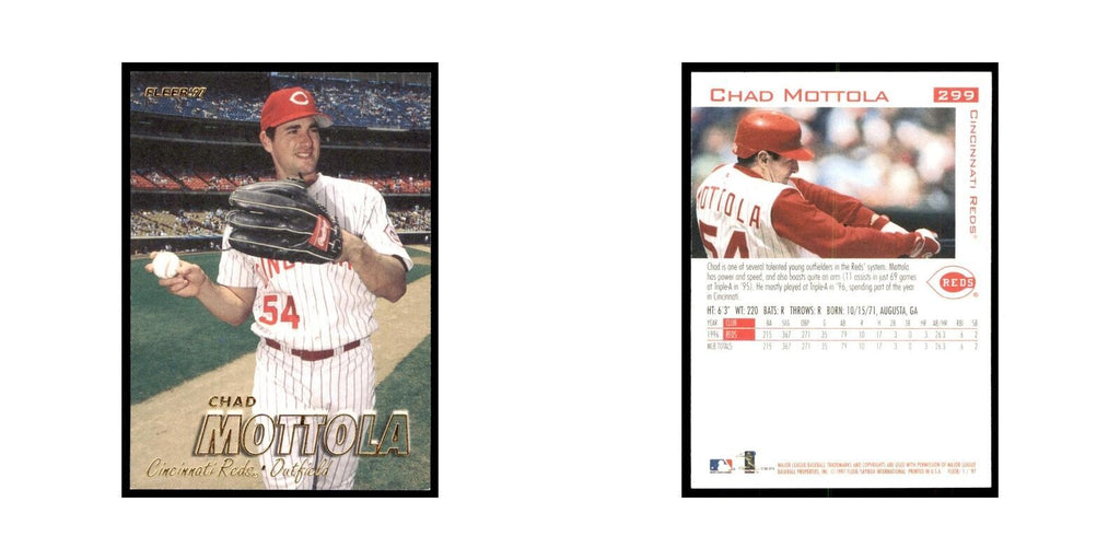 1997 Fleer Chad Mottola Baseball Cards #299