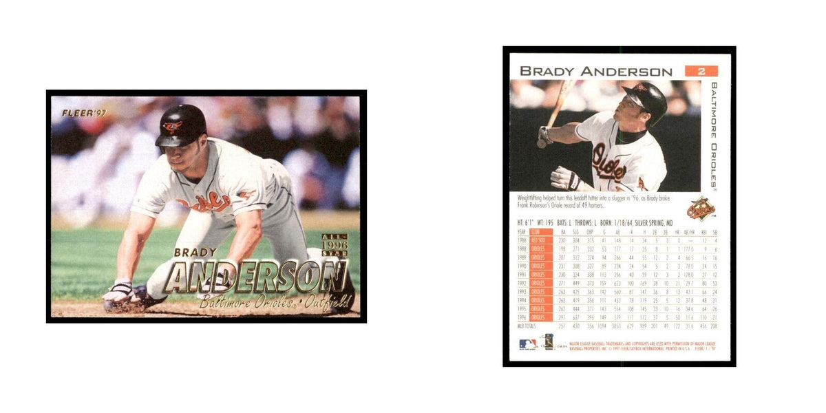 1997 Fleer Brady Anderson Baseball Cards #2