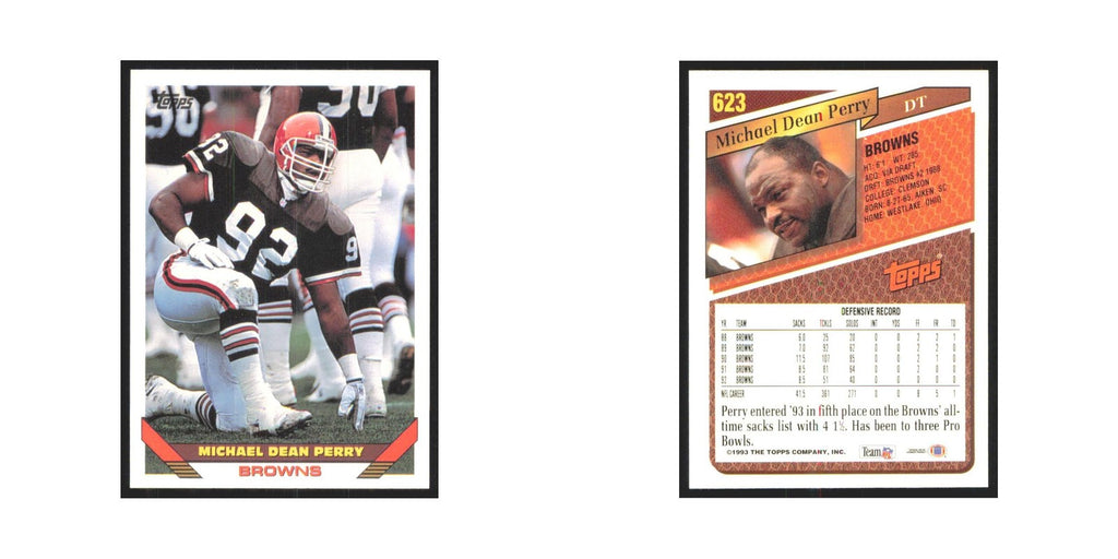 1993 Topps Michael Dean Perry Browns #623