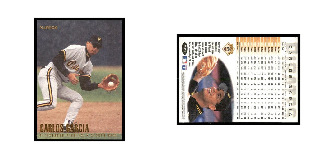1996 Fleer Carlos Garcia Baseball Cards #521