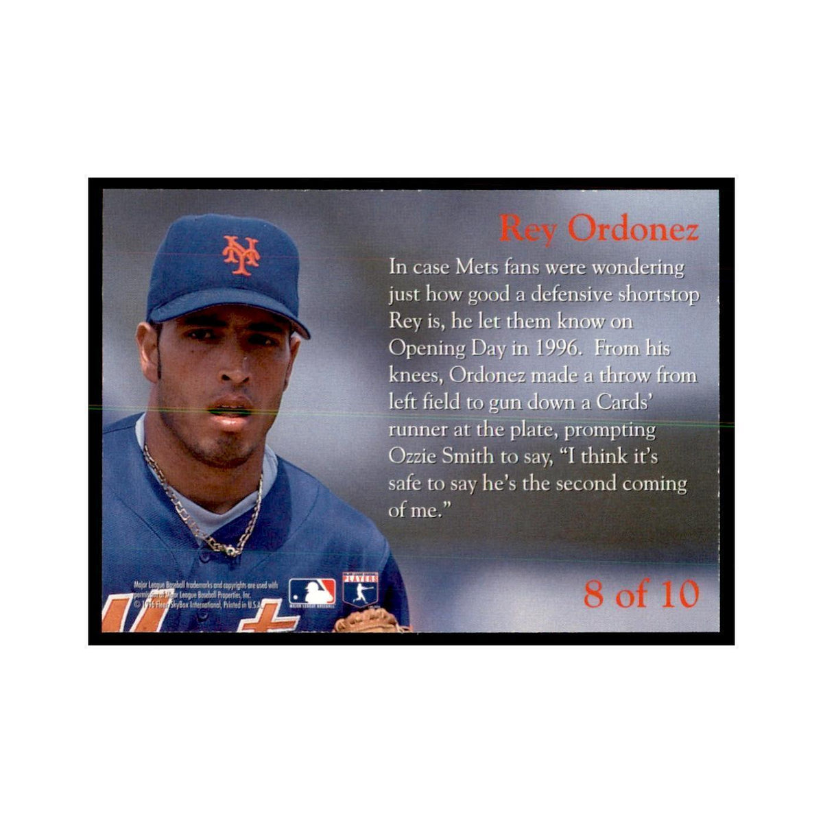1996 Fleer Rey Ordonez Baseball Cards #8