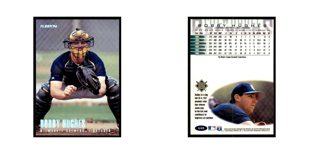 1996 Fleer Bobby Hughes Baseball Cards #U46