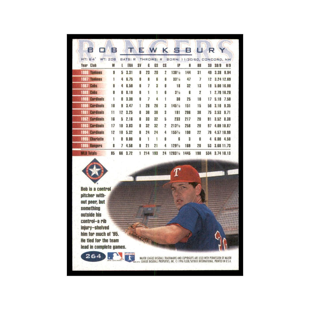 1996 Fleer Bob Tewksbury Baseball Cards #264
