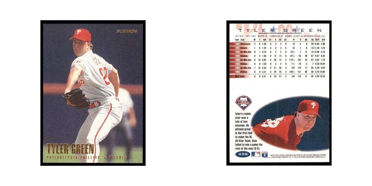 1996 Fleer Tyler Green Baseball Cards #498