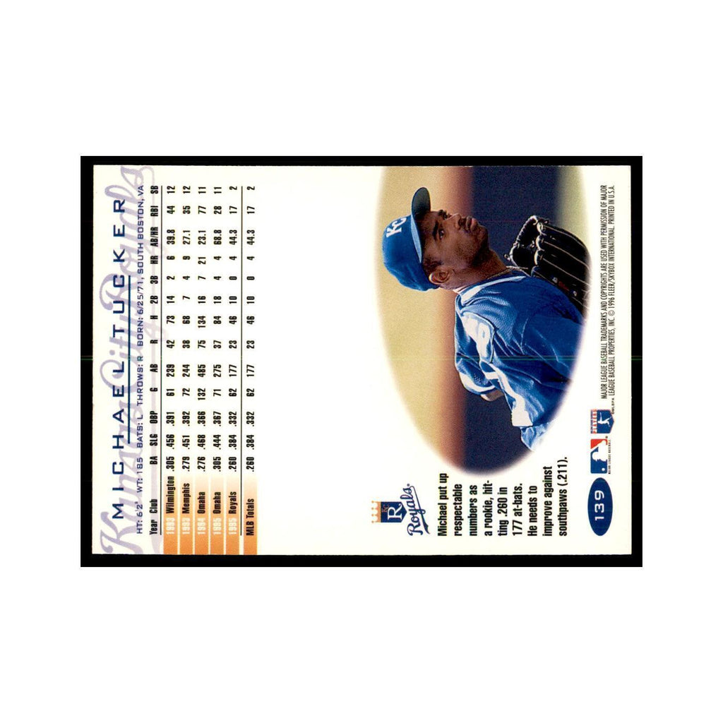 1996 Fleer Michael Tucker Baseball Cards #139