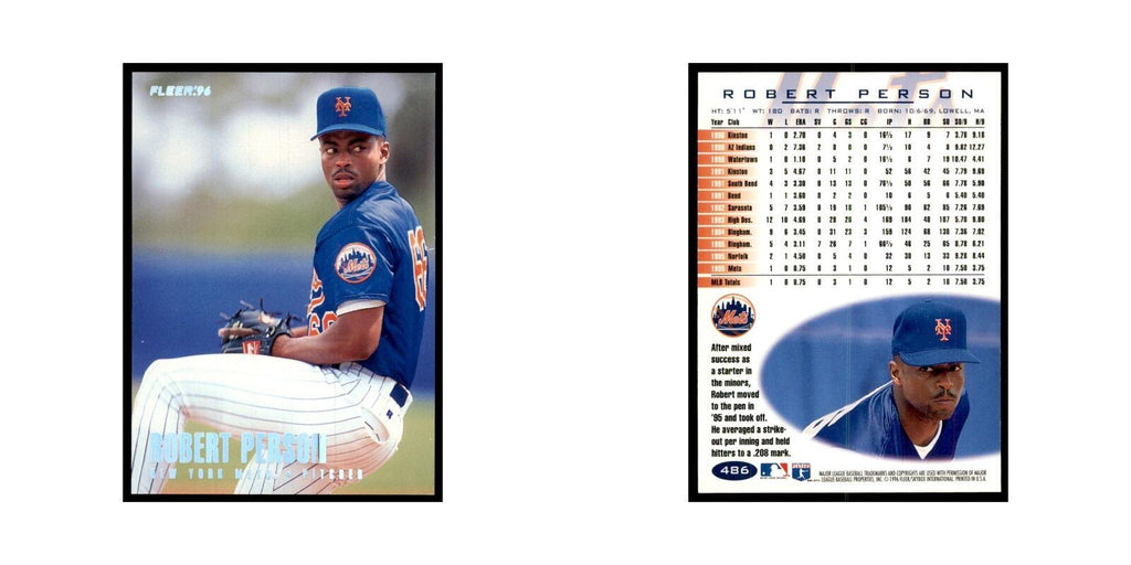 1996 Fleer Robert Person Baseball Cards #486