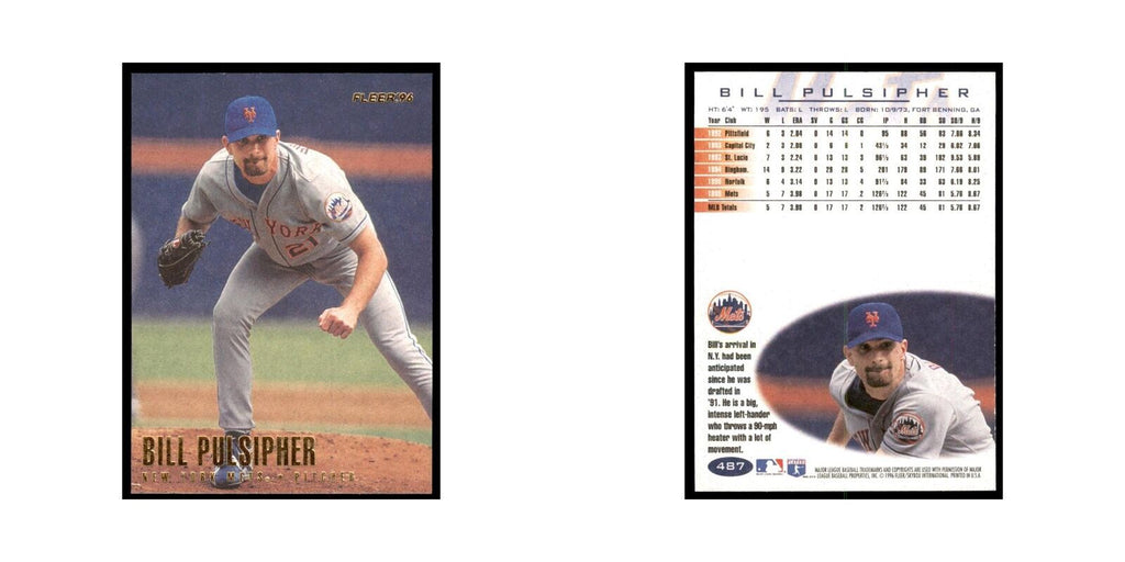 1996 Fleer Bill Pulsipher Baseball Cards #487