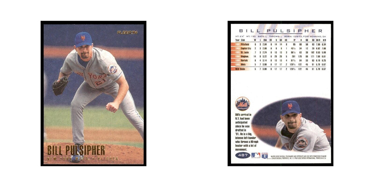 1996 Fleer Bill Pulsipher Baseball Cards #487