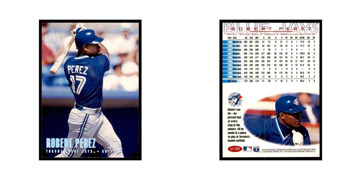 1996 Fleer Robert Perez Baseball Cards #U100