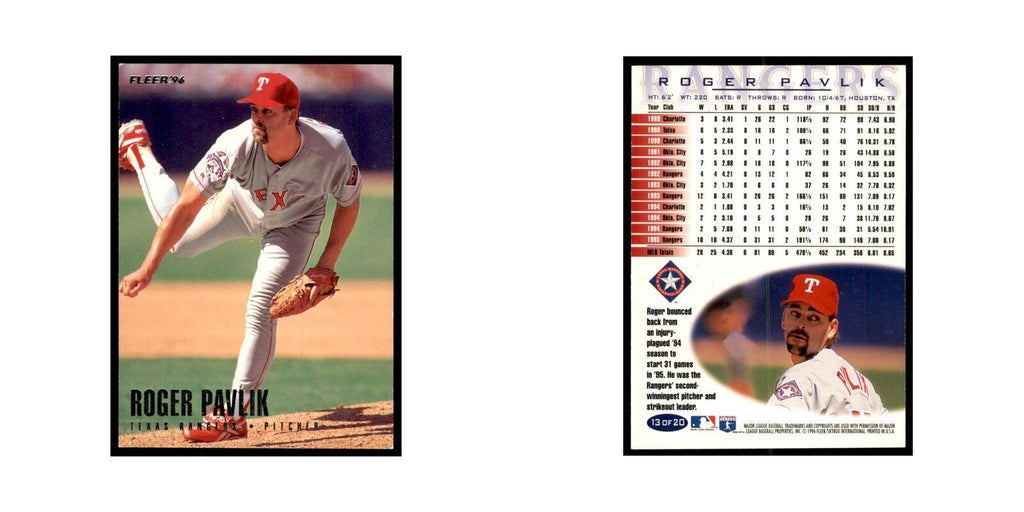 1996 Fleer Roger Pavlik Baseball Cards #13