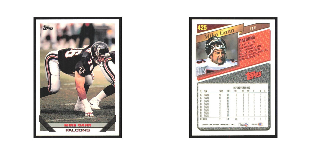 1993 Topps Mike Gann Falcons #425