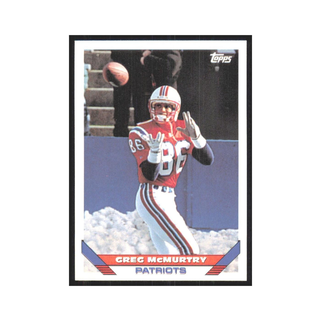 1993 Topps Greg McMurtry Patriots #589
