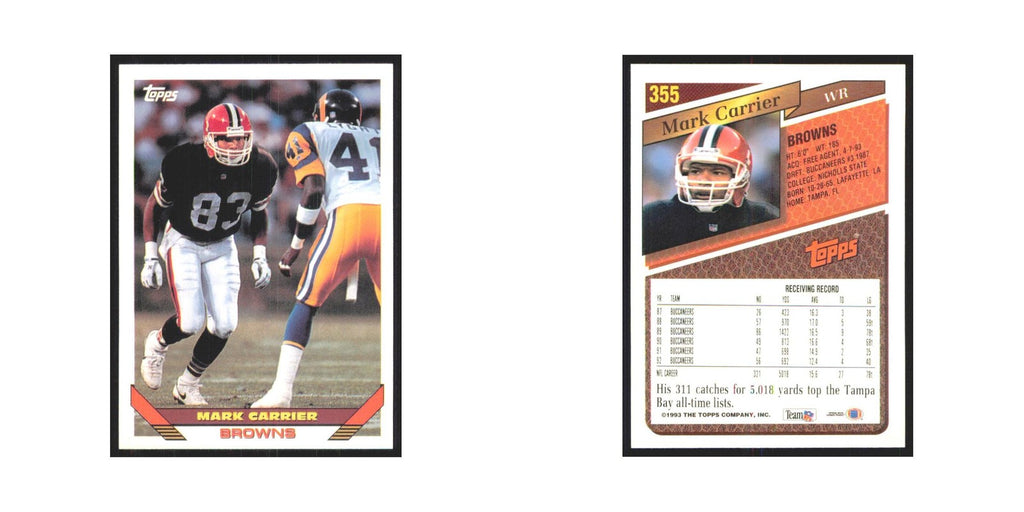 1993 Topps Mark Carrier Browns #355