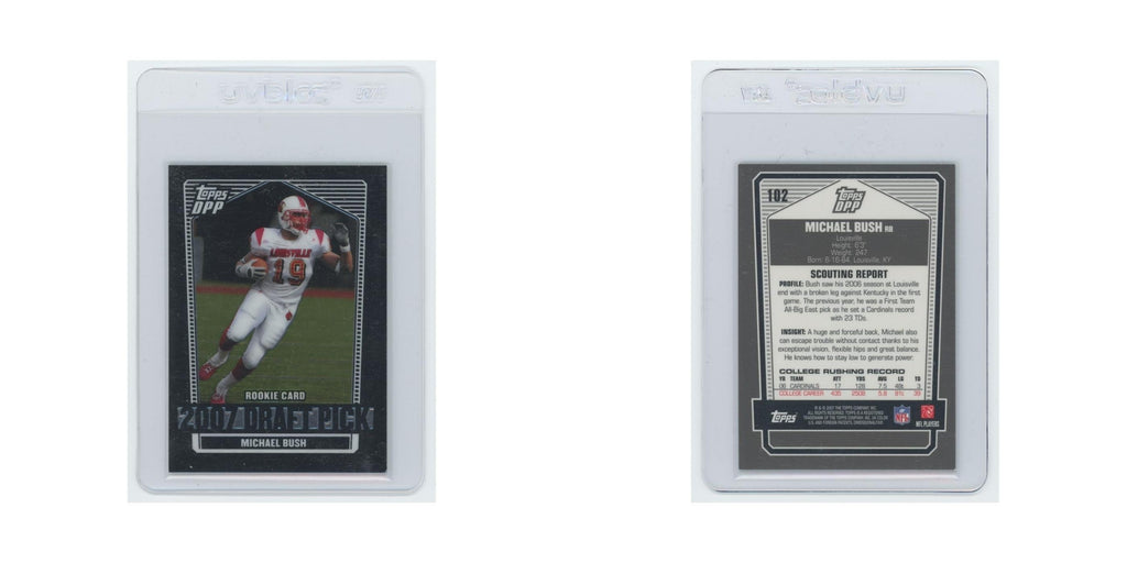 Michael Bush Rookie 2007 Topps Draft Picks Prospects #102 Football Card NM