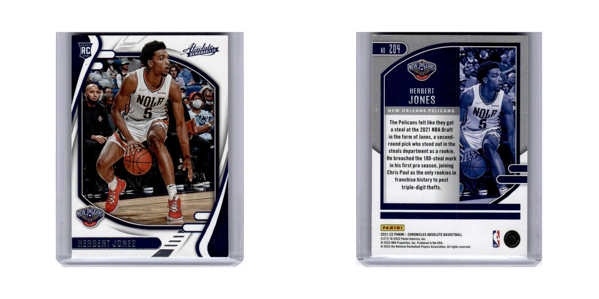 Herbert Jones Rookie 2021 Panini Chronicles Absolute #204 Pelicans NM