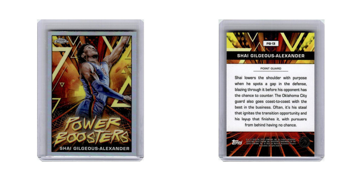 Shai Gilgeous-Alexander 2024 Topps Chrome Power Boosters #PB-13 NM