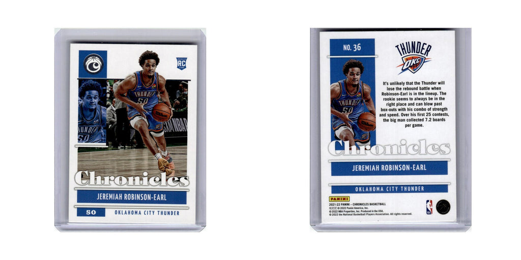 Jeremiah Robinson-Earl Rookie 2021 Panini Chronicles #36 Thunder NM