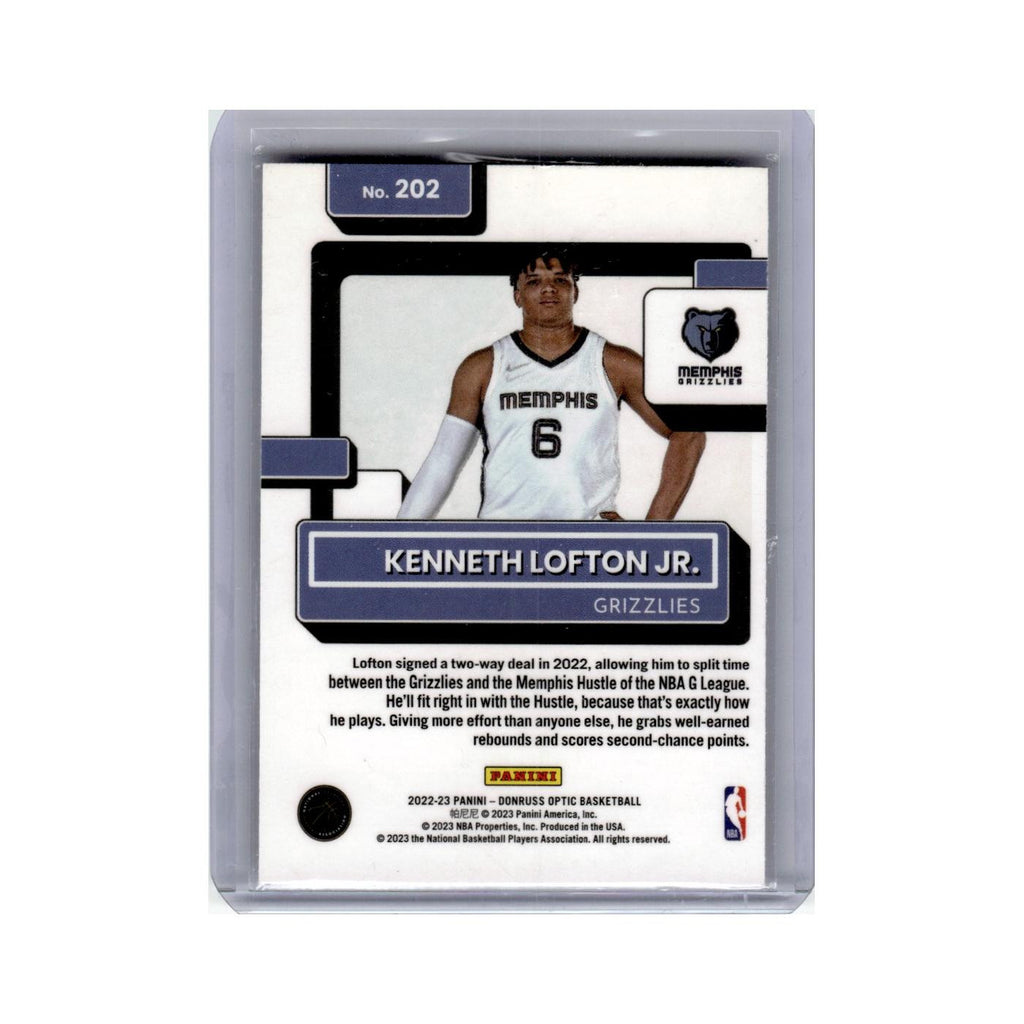 Kenneth Lofton Jr. 2022 Donruss Optic Rated Rookies #202 Memphis Grizzlies NM