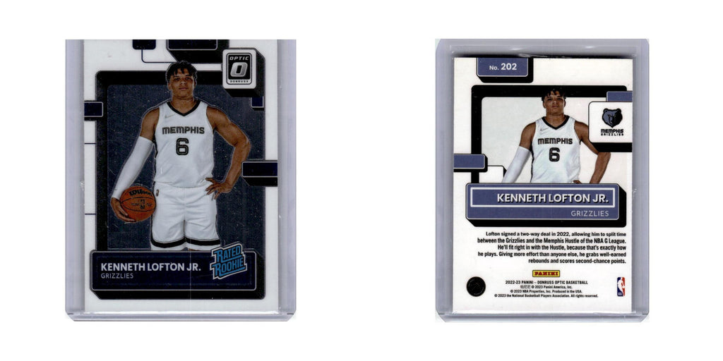 Kenneth Lofton Jr. 2022 Donruss Optic Rated Rookies #202 Memphis Grizzlies NM