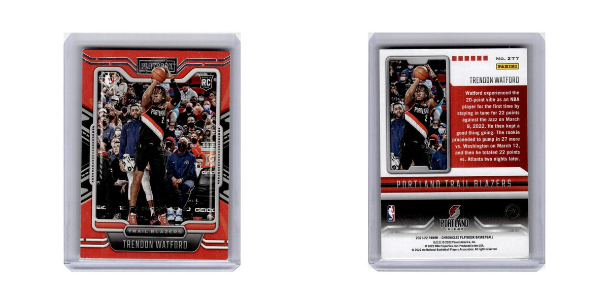 Trendon Watford Rookie 2021 Panini Chronicles Playbook #277 Blazers NM