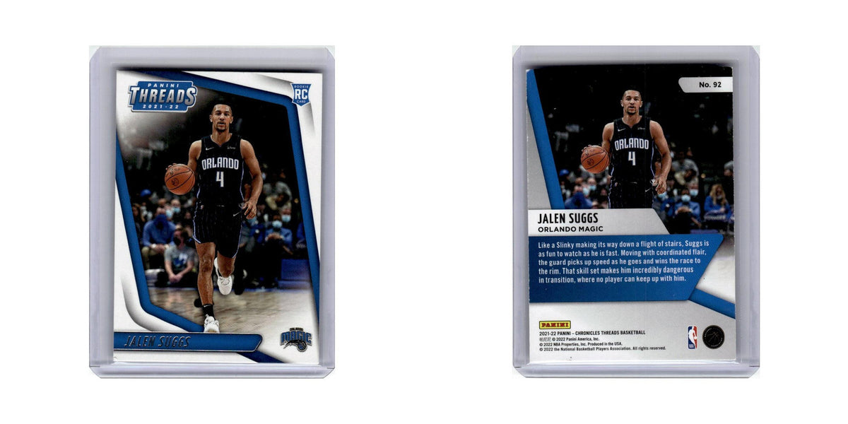 Jalen Suggs Rookie 2021 Panini Chronicles Threads #92 Orlando Magic NM