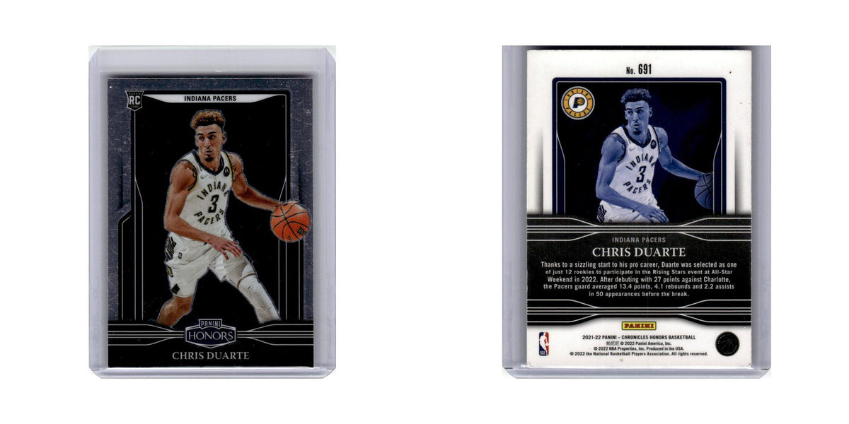 Chris Duarte Rookie 2021 Panini Chronicles Honors #691 Indiana Pacers NM