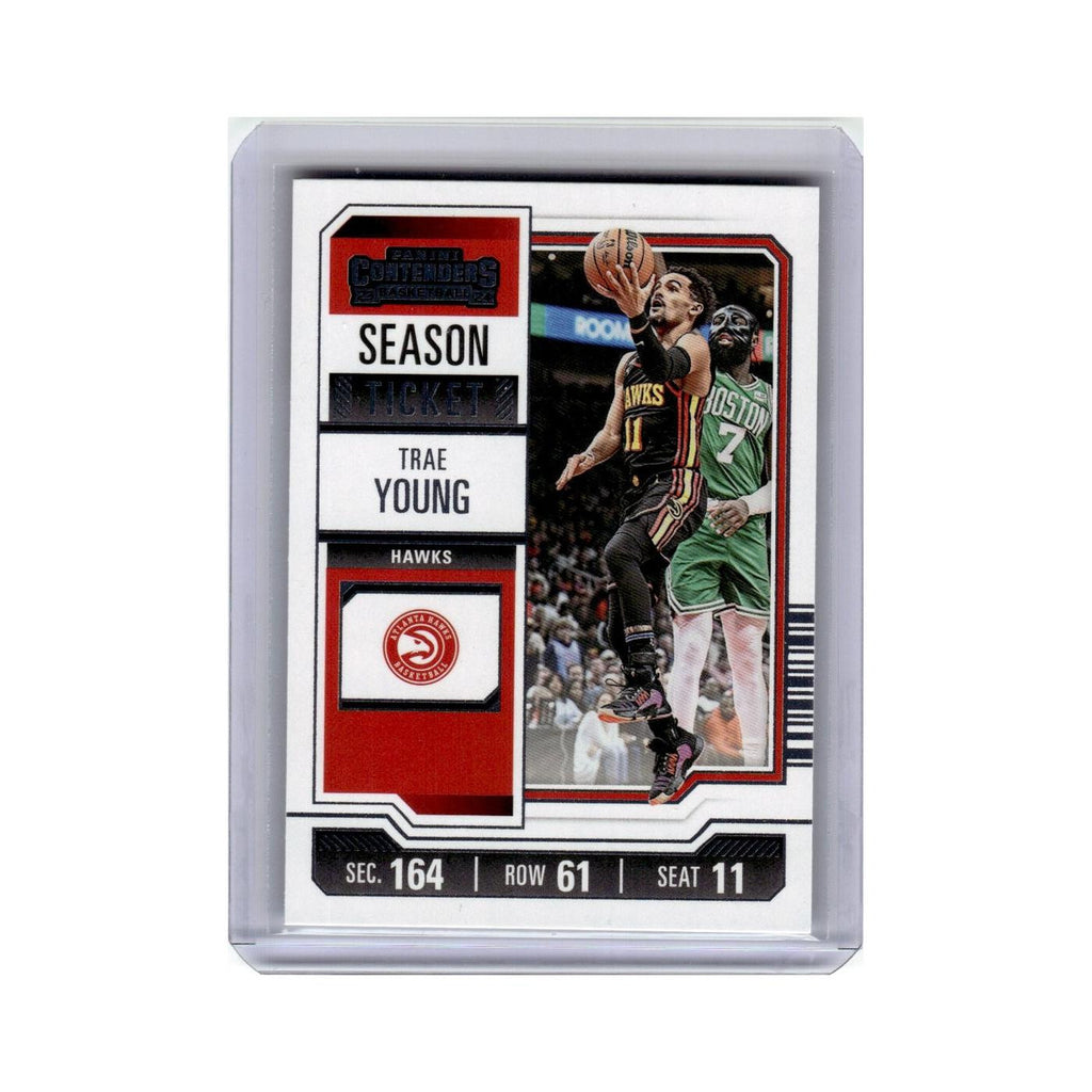 Trae Young 2023 Panini Contenders #92 Atlanta Hawks Basketball Card NM