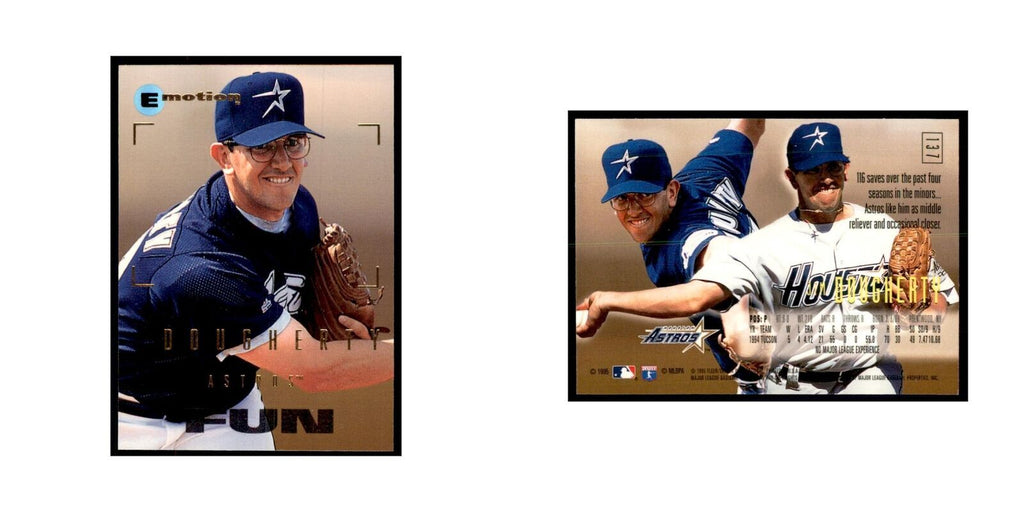 1995 Fleer Emotion Jim Dougherty Baseball Cards #137