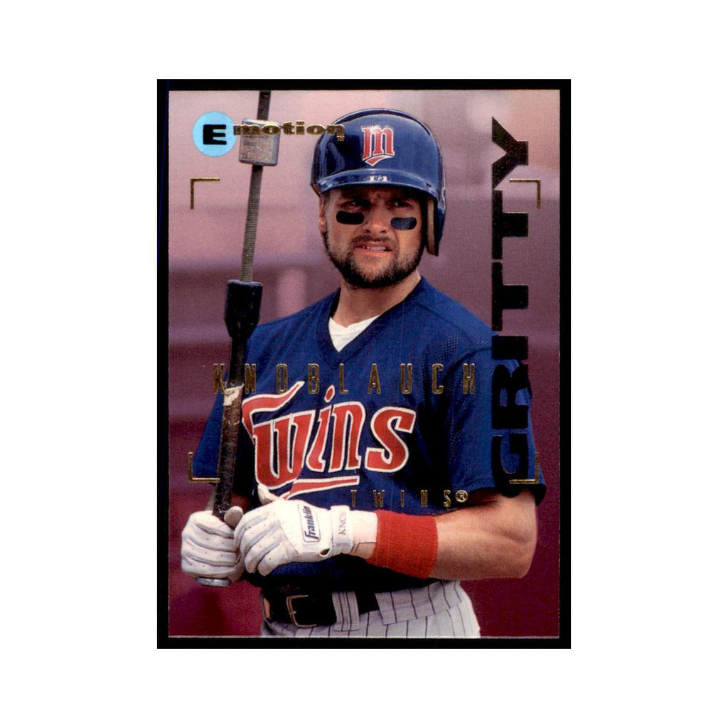 1995 Fleer Emotion Chuck Knoblauch Baseball Cards #57