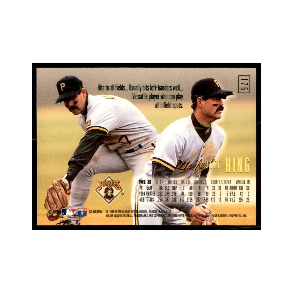 1995 Fleer Emotion Jeff King Baseball Cards #175