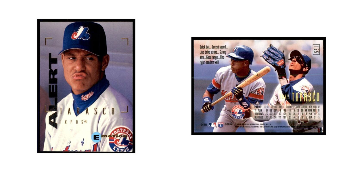 1995 Fleer Emotion Tony Tarasco Baseball Cards #155