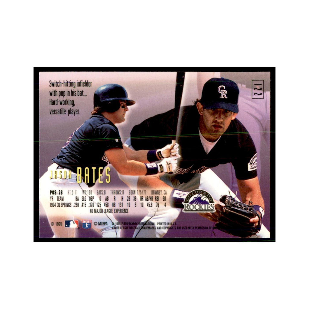 1995 Fleer Emotion Jason Bates Baseball Cards #122