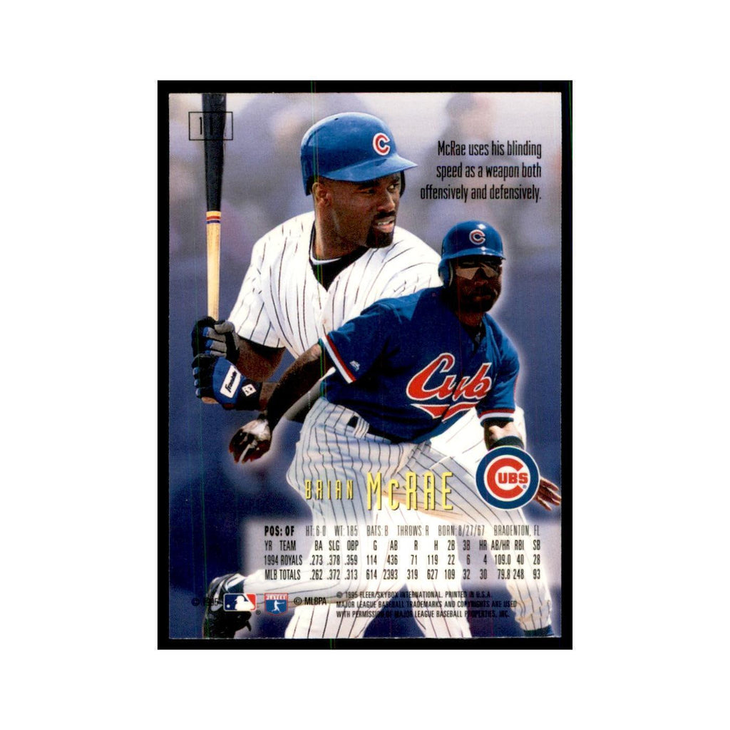 1995 Fleer Emotion Brian McRae Baseball Cards #111