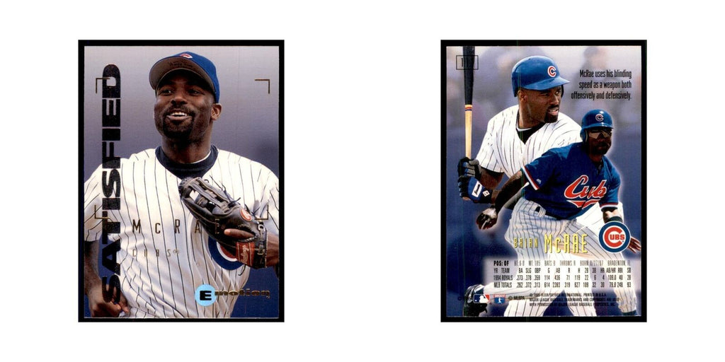 1995 Fleer Emotion Brian McRae Baseball Cards #111