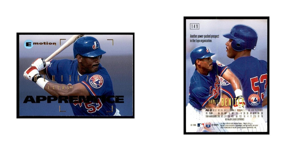 1995 Fleer Emotion Yamil Benitez Baseball Cards #149