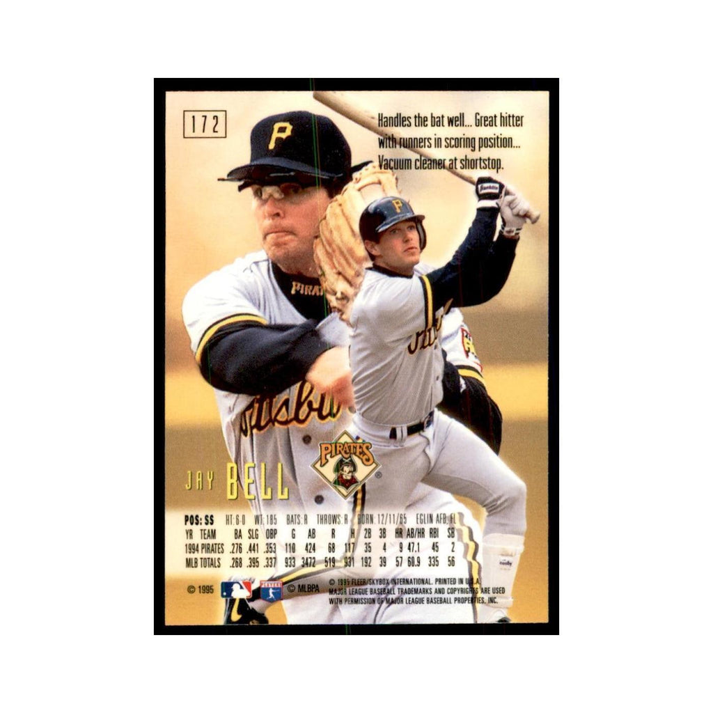 1995 Fleer Emotion Jay Bell Baseball Cards #172