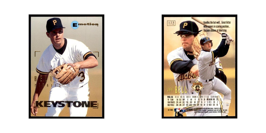 1995 Fleer Emotion Jay Bell Baseball Cards #172