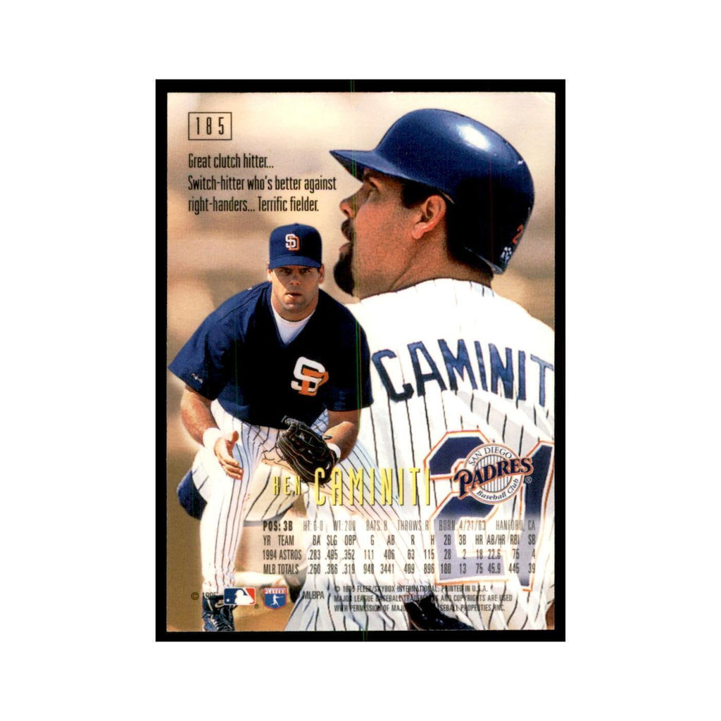 1995 Fleer Emotion Hen Caminiti Baseball Cards #185
