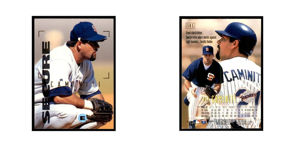 1995 Fleer Emotion Hen Caminiti Baseball Cards #185