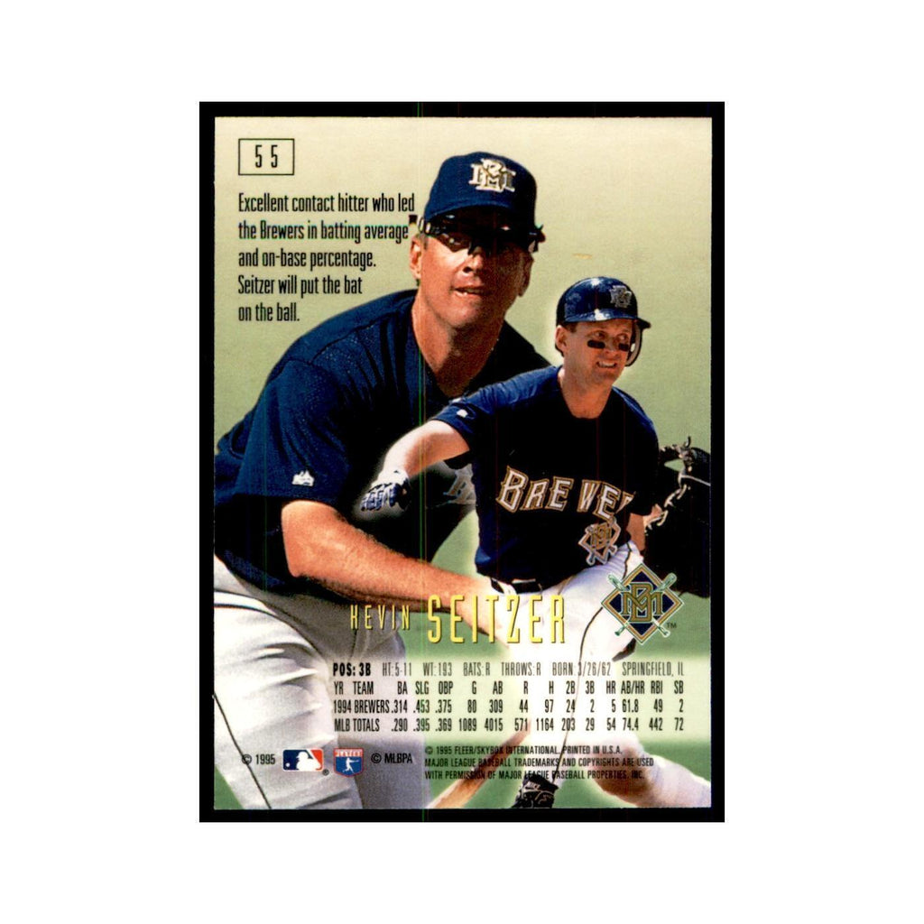 1995 Fleer Emotion Kevin Seitzer Baseball Cards #55