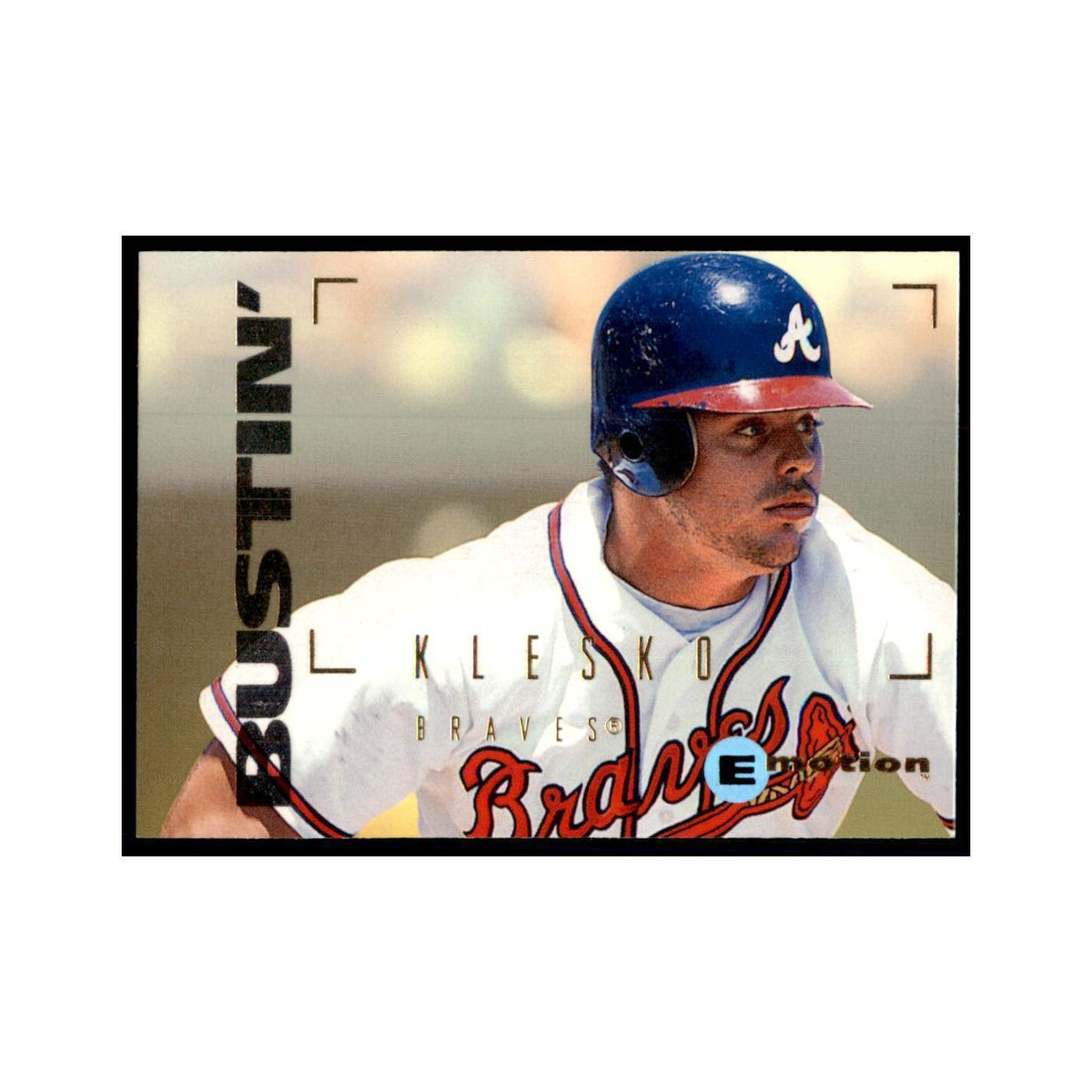 1995 Fleer Emotion Ryan Klesko Baseball Cards #104