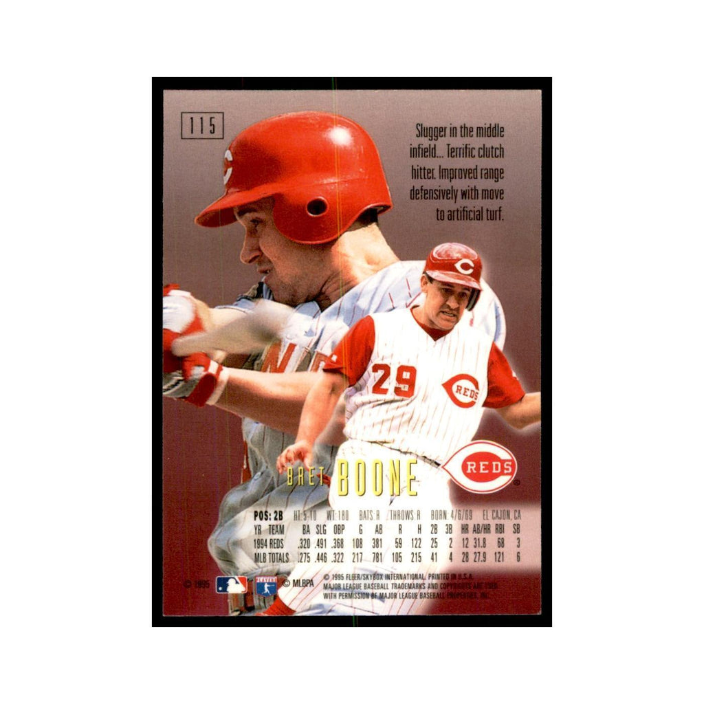1995 Fleer Emotion Bret Boone Baseball Cards #115