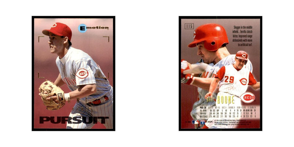1995 Fleer Emotion Bret Boone Baseball Cards #115