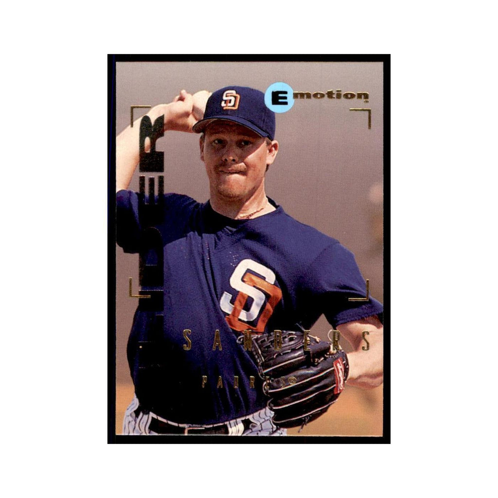 1995 Fleer Emotion Scott Sanders Baseball Cards #190