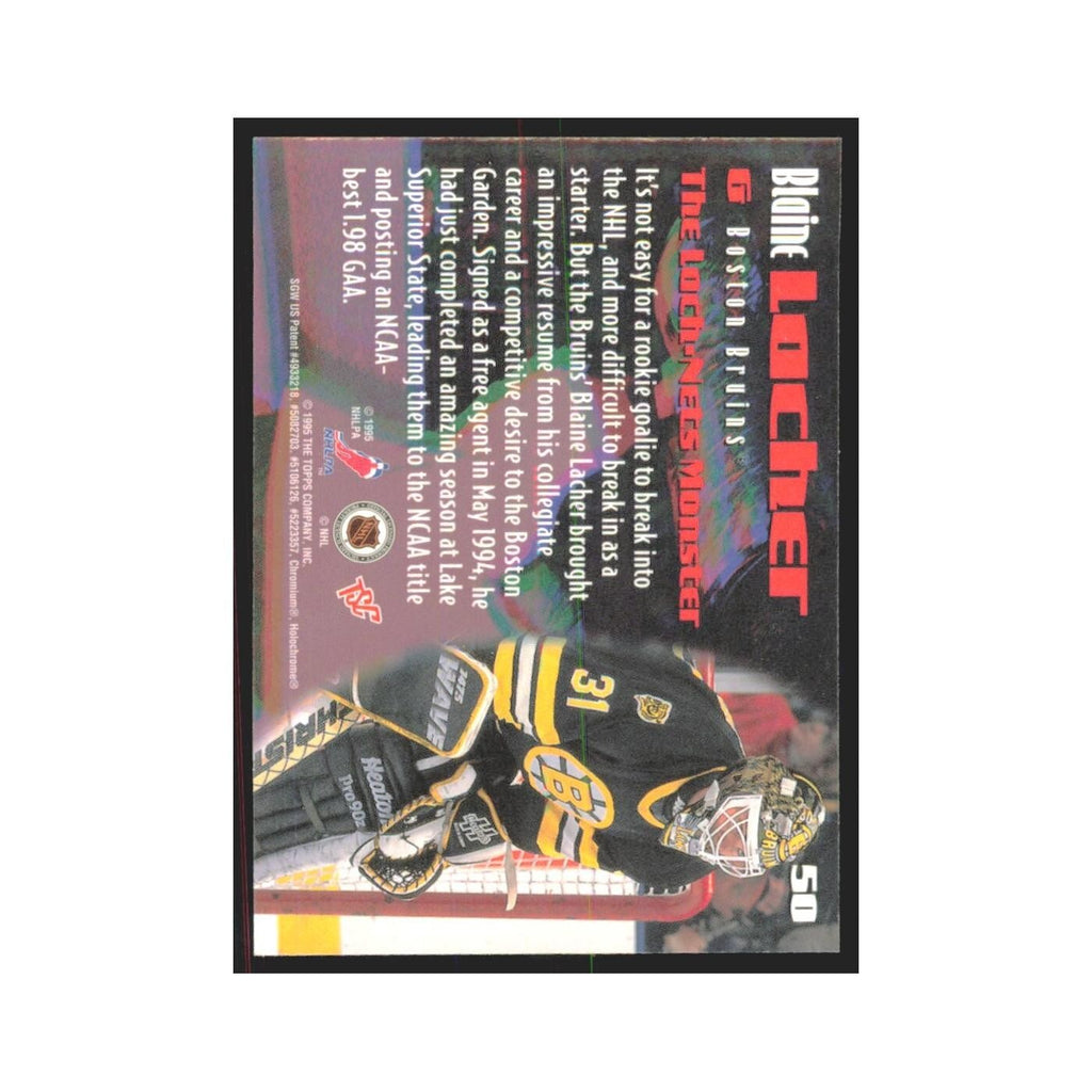 1995 Stadium Club Members Only Blaine Lacher Boston Bruins #50