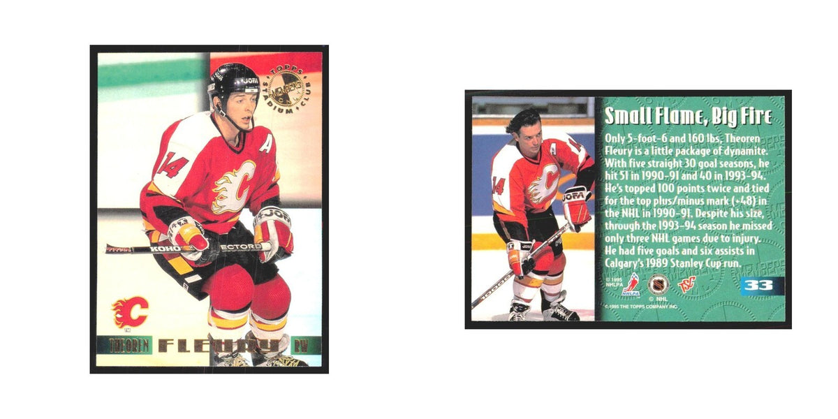 1995 Stadium Club Members Only Theoren Fleury Calgary Flames #33