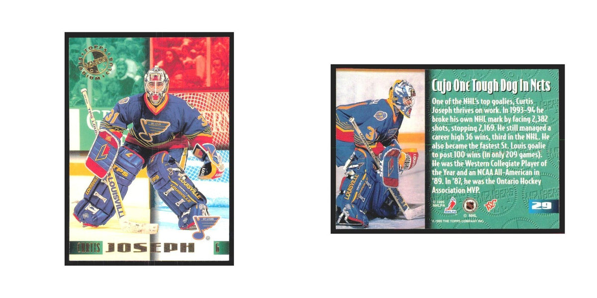 1995 Stadium Club Members Only Curtis Joseph St. Louis Blues #29