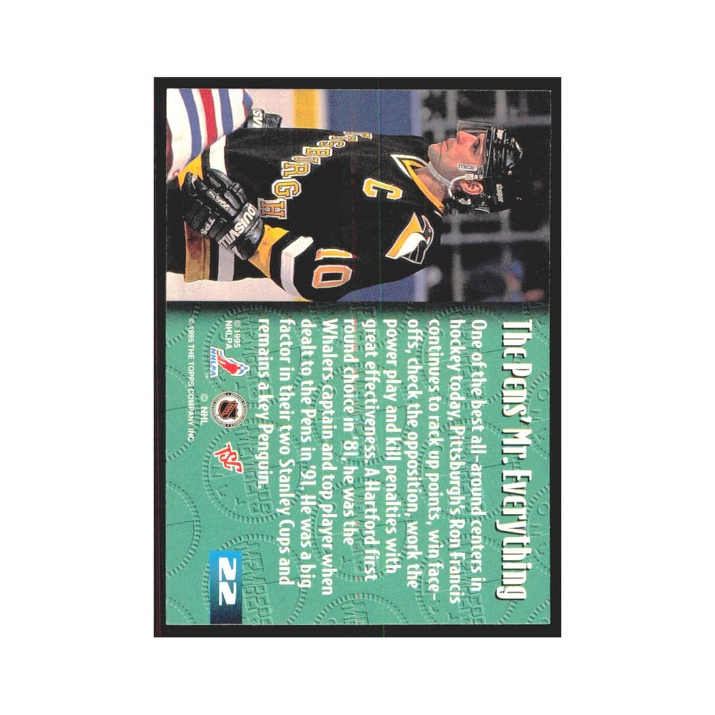 1995 Stadium Club Members Only Ron Francis Pittsburgh Penguins #22