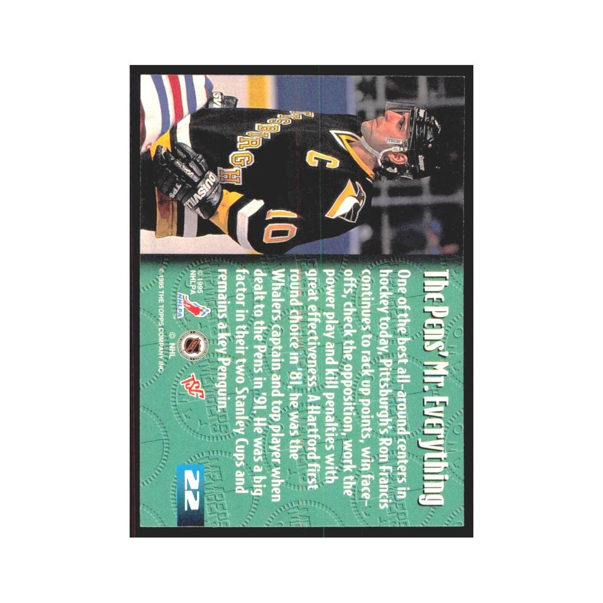 1995 Stadium Club Members Only Ron Francis Pittsburgh Penguins #22