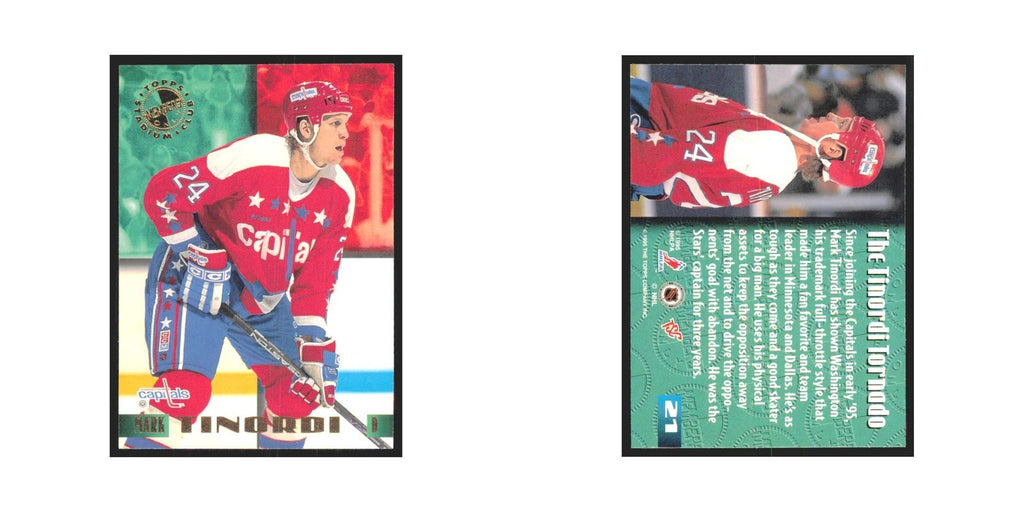 1995 Stadium Club Members Only Mark Tinordi Washington Capitals #21